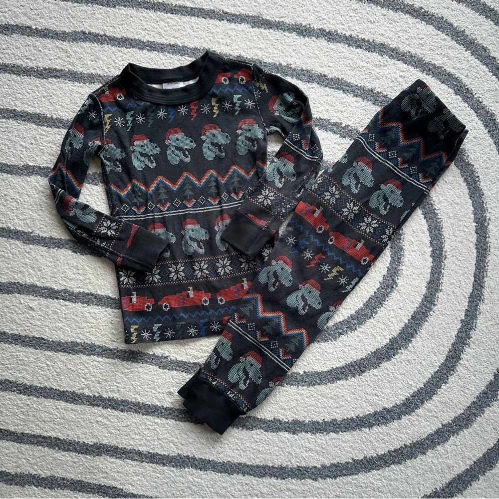 Hanna Andersson Dino Holiday Pajamas
